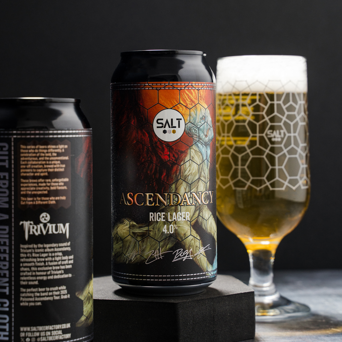 ASCENDANCY 4.0% RICE LAGER | TRIVIUM